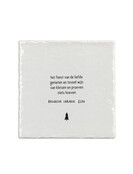 Aardewerk kerst tegeltje met kerstgedicht – 13x13 cm