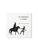 Sinterklaas cadeaukaartje ‘Dit cadeautje is voor’ met Sint en Piet