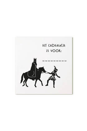 Sinterklaas cadeaukaartje – Sint & Piet