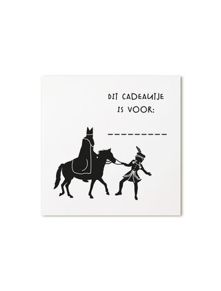 Sinterklaas cadeaukaartje – Sint & Piet