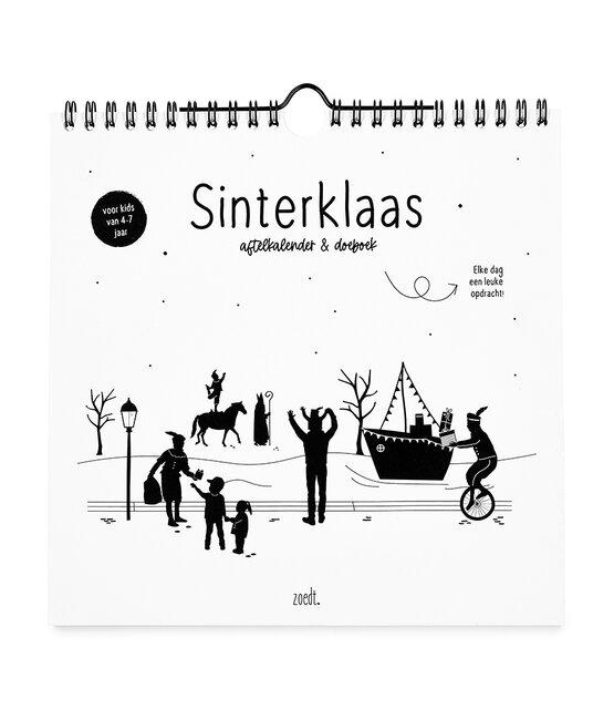 PRE-ORDER Sinterklaas aftelkalender & doeboek – aftellen tot pakjesavond voor kinderen 4-7 jaar