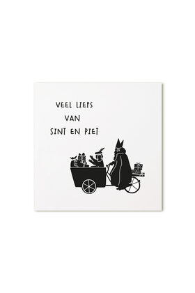 Sinterklaas cadeaukaartje – Veel liefs van Sint en Piet
