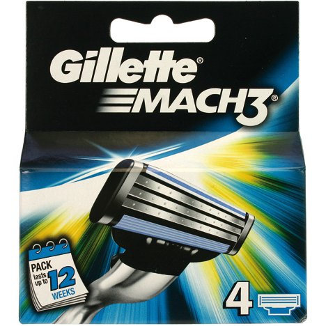 Gillette Mach 3 4 Stuks gillette kopen in de aanbieding