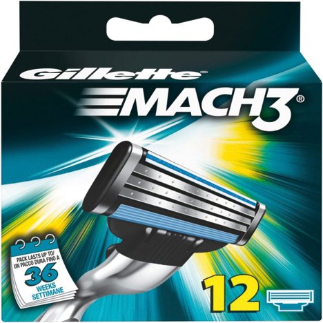 Gillette Mach 3 12 Stuks gillette kopen in de aanbieding