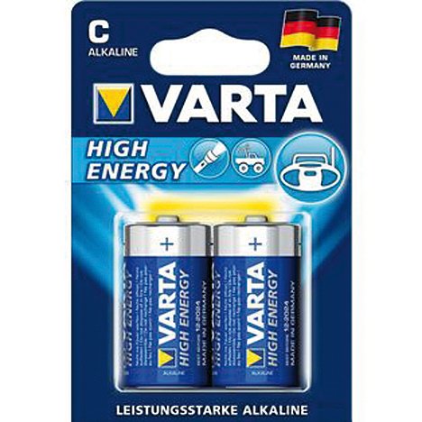 Varta Batterijen Baby C 2 Stuks High Energy Alkaline varta kopen in de aanbieding