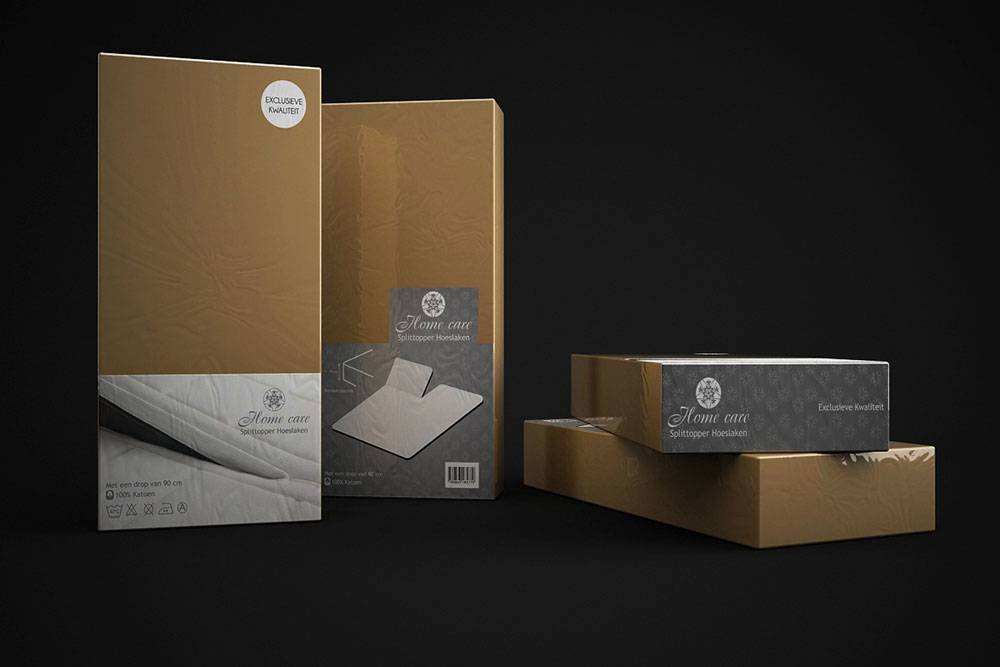 Homecare Hoeslaken Splittopper Katoen Taupe homecare kopen in de aanbieding