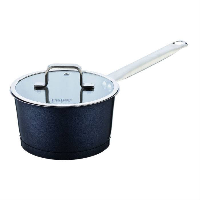 Falez Steelpan Chroma Rvs 16 Cm Zwart falez kopen in de aanbieding