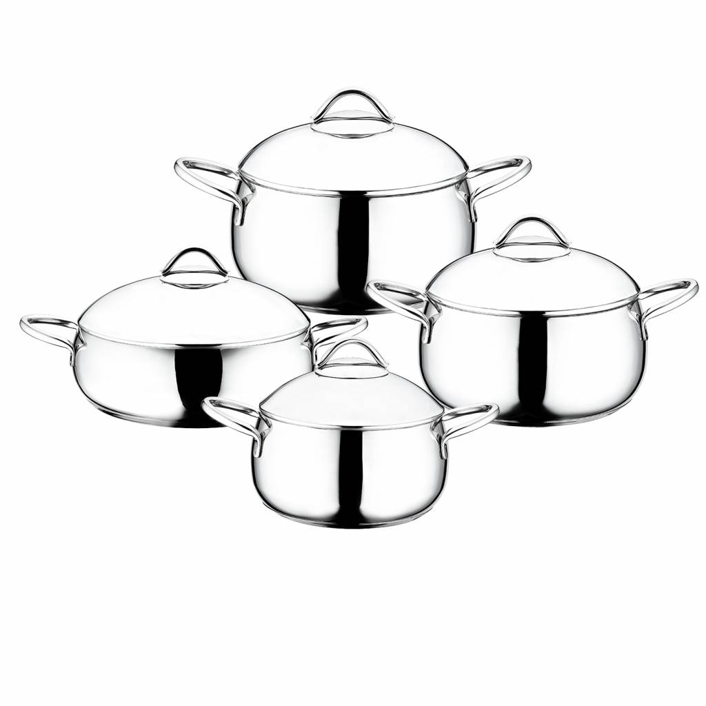 Falez Pannenset 8 Delig Met Rvs Deksel falez kopen in de aanbieding
