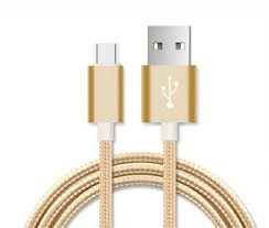 Neckermann Nylon Usb C Kabel Goud 1 neckermann kopen in de aanbieding