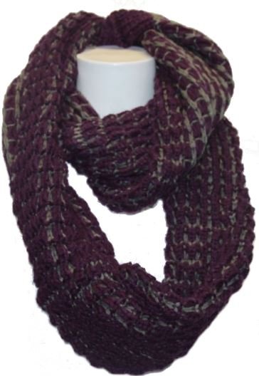 Romano Dames Sjaal Gebreid Paarsgrijs romano kopen in de aanbieding