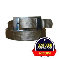 Ceinture en argent avec boucle carrée