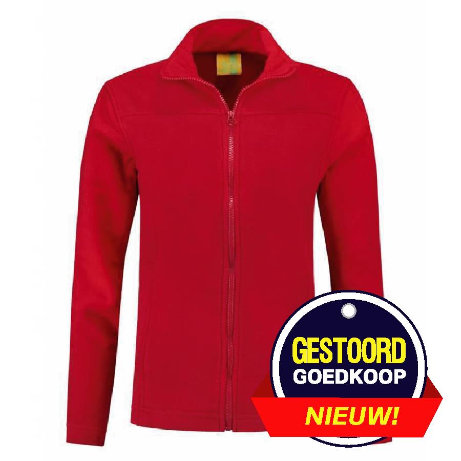 Lemon Soda Fleece Vest Rood lemon soda kopen in de aanbieding