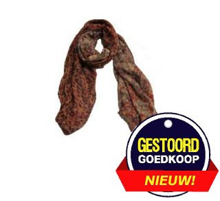 Romano Dames Sjaal Met Tijgermotief romano kopen in de aanbieding