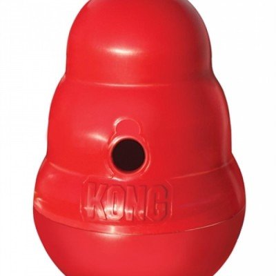 Kong Snack Dispenser Wobbler Rood kong kopen in de aanbieding