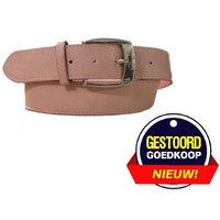 Ceinture vieux rose avec boucle carrée