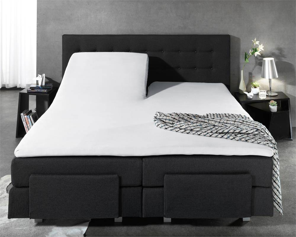 Homecare Hoeslaken Splittopper Jersey Wit homecare kopen in de aanbieding