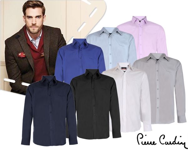 Pierre Cardin Overhemd In Diverse Verschillende Kleuren pierre cardin kopen in de aanbieding