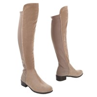 Damen Overknee Stiefel - khaki
