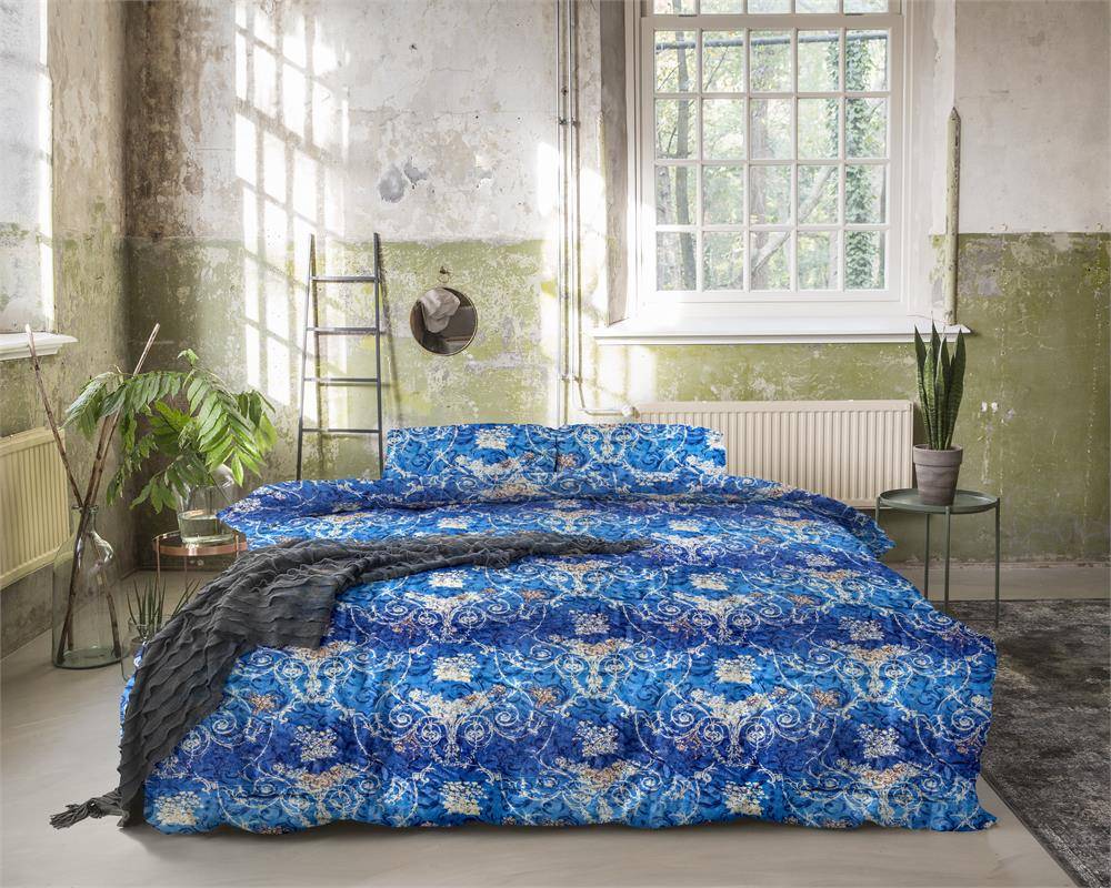 Primaviera Deluxe Dekbedovertrek Jane Blauw primaviera deluxe kopen in de aanbieding