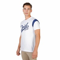 T-shirt pour hommes de l'Université d'Oxford ORIEL-VARSITY-MM blanc