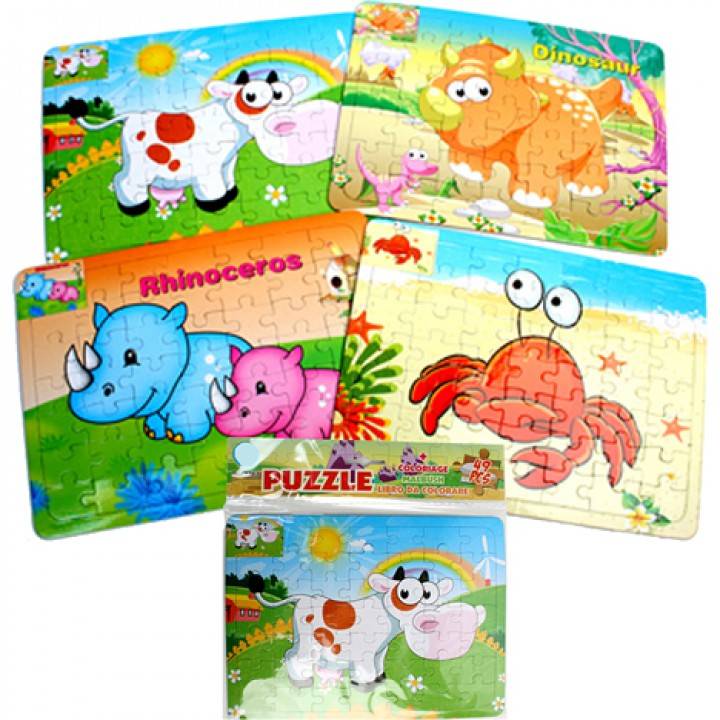 Neckermann Dierenpuzzel 49 Stukjes 19X26Cm Assorti neckermann kopen in de aanbieding