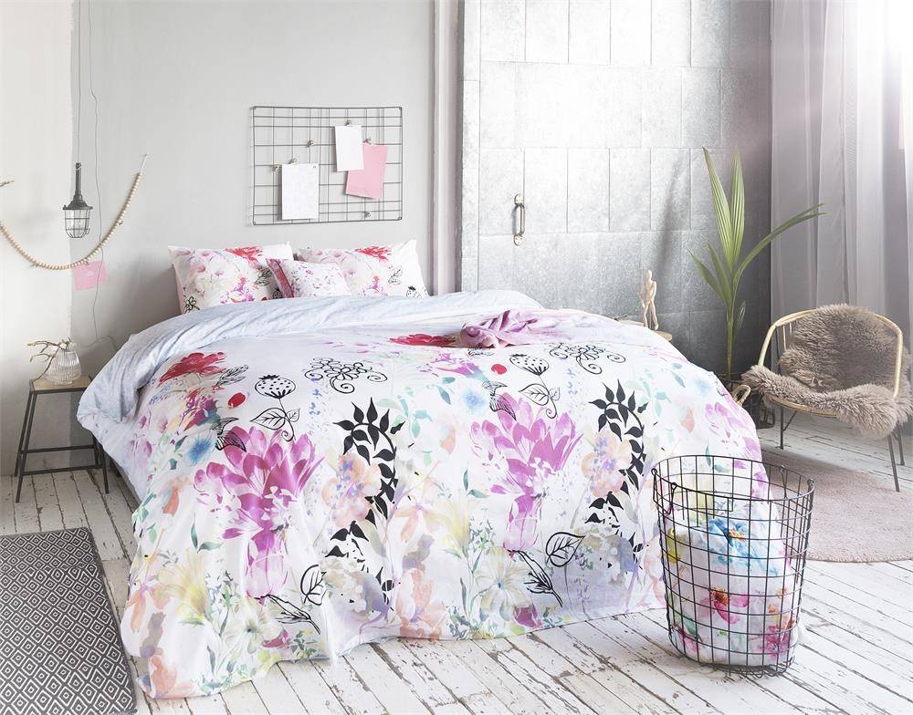 Endless Mae Dekbedovertrek Rosa Wit endless mae kopen in de aanbieding