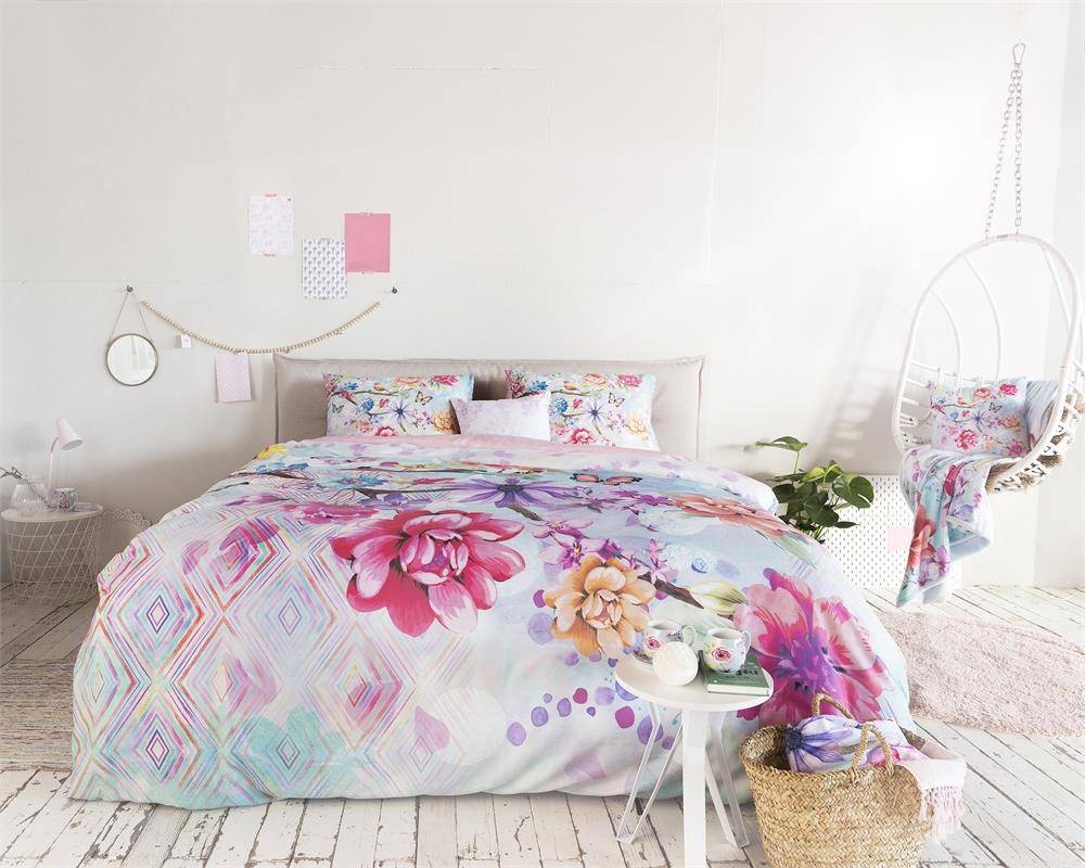 Endless Mae Dekbedovertrek Bella Blauw endless mae kopen in de aanbieding