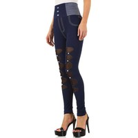 Damen Leggings Gr. eine Größe - blau