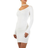 Damen Kleid von Mc Lorene Gr. eine Größe - weiß