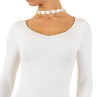 Damen Kleid von Mc Lorene Gr. eine Größe - weiß