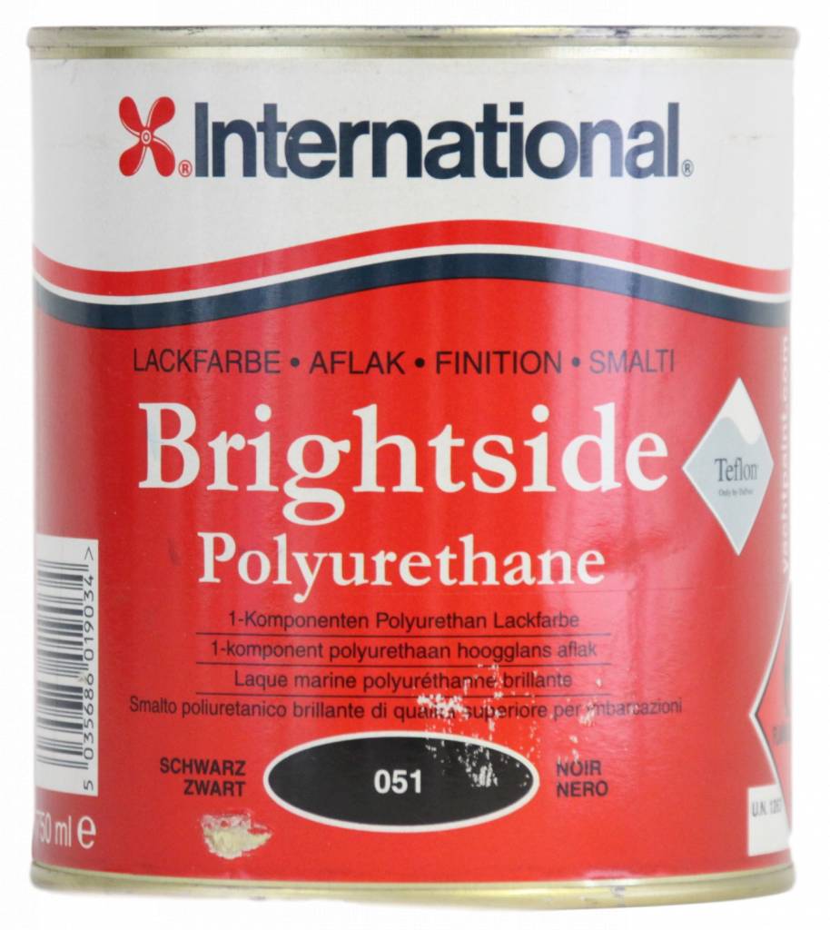 International Hoogglans Aflak Zwart 750 Ml international kopen in de aanbieding