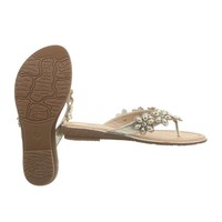 Damen Flache Sandalen - LT.goud