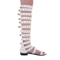 Hohe Damen Sandalen - weiß