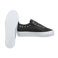 Low Damen Sneakers - schwarz