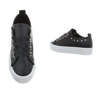 Low Damen Sneakers - schwarz