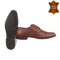 Herren Business Schuhe - braunes Leder