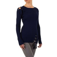 Damen Pullover Gr. Einheitsgröße - DK.blau