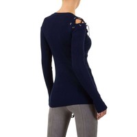 Damen Pullover Gr. Einheitsgröße - DK.blau