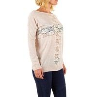 Damen Pullover Gr. eine Größe - Creme