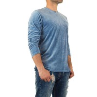 Sweatshirt Homme par Y.Two Jeans - bleu