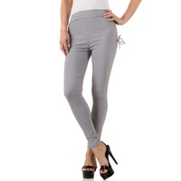 Damen Legging mit Schnürung - grau