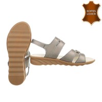 Damen Sandalen - Bronze Leder