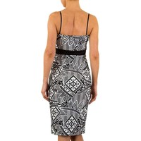 Damen Kleid - schwarz / weiß