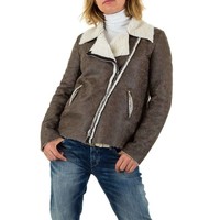 Damen Lammy Coat - grau