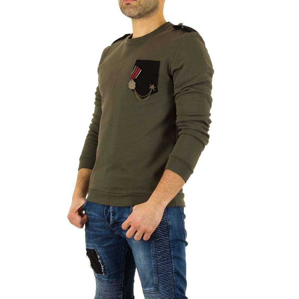 Neckermann Heren Sweater Met Medaille Khaki neckermann kopen in de aanbieding Neckermann Heren Sweater Met Medaille Khaki neckermann kopen in de aanbieding