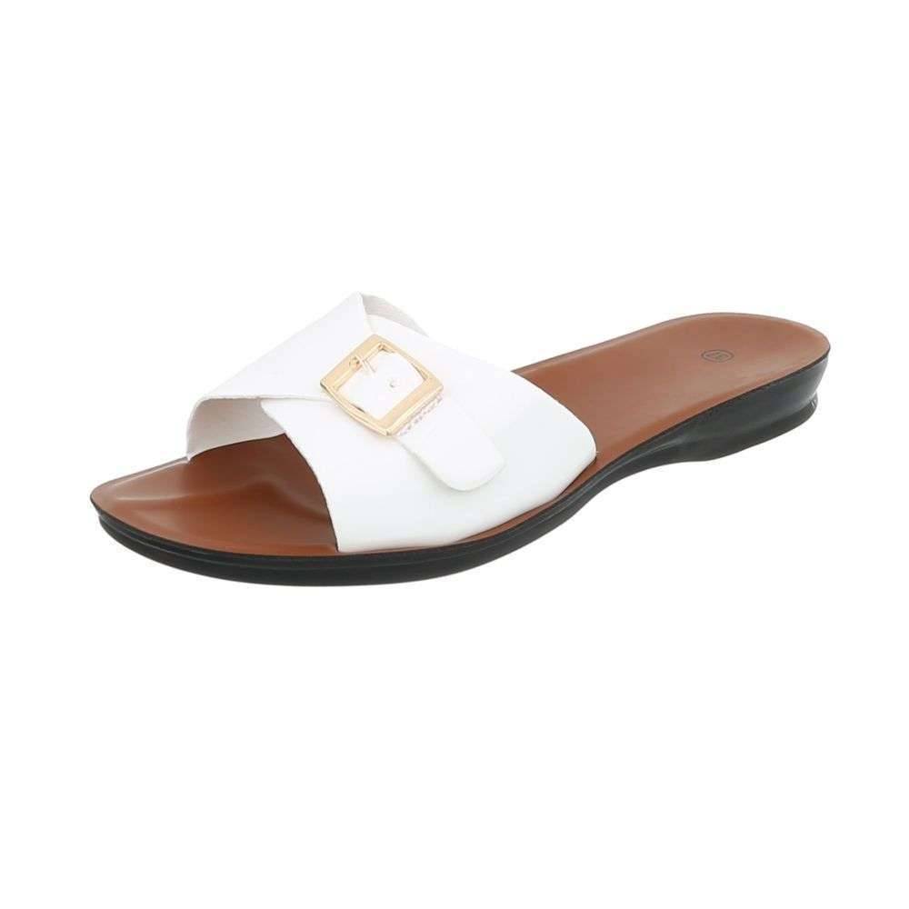 Neckermann Elegante Dames Slippers Wit neckermann kopen in de aanbieding