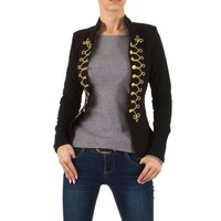 Damen Renaissance Blazer - schwarz