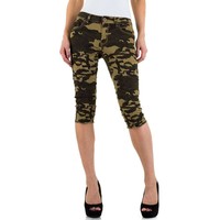 Dreiviertel Damen Jeans - armygreen