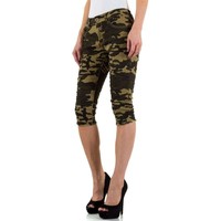 Dreiviertel Damen Jeans - armygreen