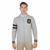 Cardigan homme par OXFORD_TRICOT-TEDDY - gris